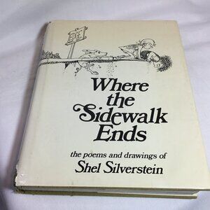 Where The Sidewalk Ends by Shel Silverstein 1974 Hardcover Book
